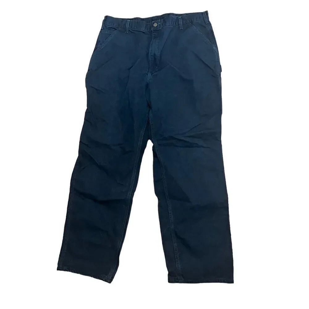 Carhartt original dungarees 4500 rugged denim jeans 40x34 black